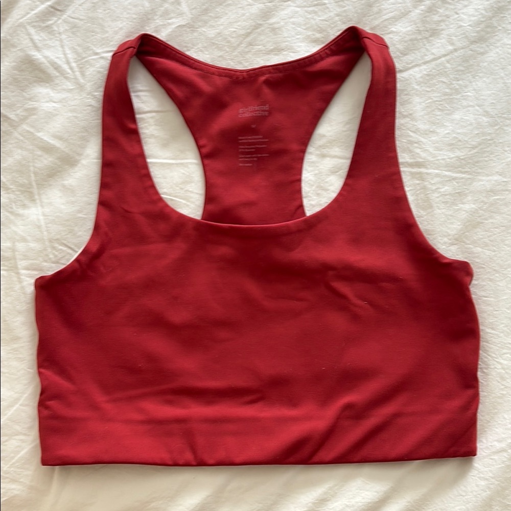 Girlfriend Collective Red Paloma Sports Bra